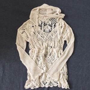 Gorgeous Free People hooded pull over!